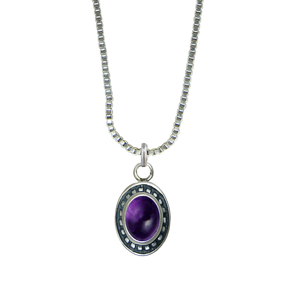 Sterling Silver Little Amethyst Pendant Necklace